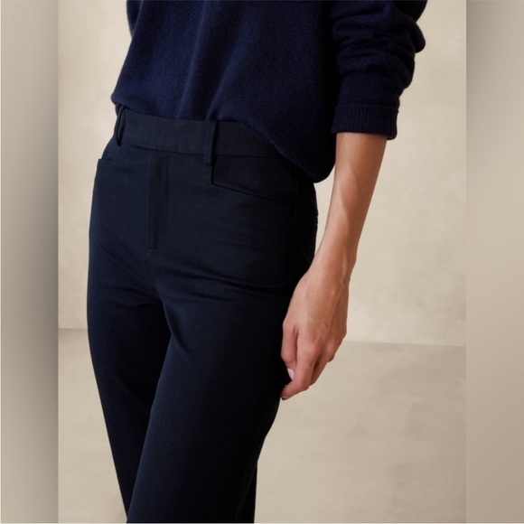 NWT! Banana Republic Navy Straight Sloan Pant - Size 16 - Picture 3 of 4
